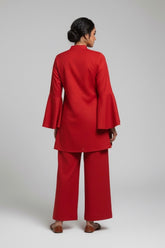 Rust Red Dobby Cotton Set